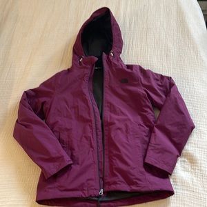 Purple North face jacket